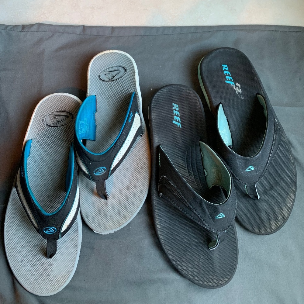 Set of Two - Men's Reef Flip Flops- Size 12